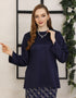 BAJU KURUNG KEDAH KRISLYN (NAVY BLUE)